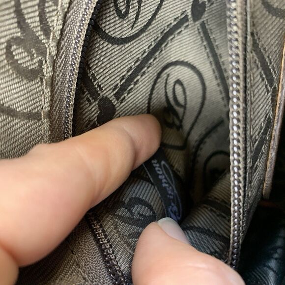 Rare BRIGHTON Ferrara Fina Mini Cross Body BROWN Smooth Leather F958871 - Picture 16 of 16